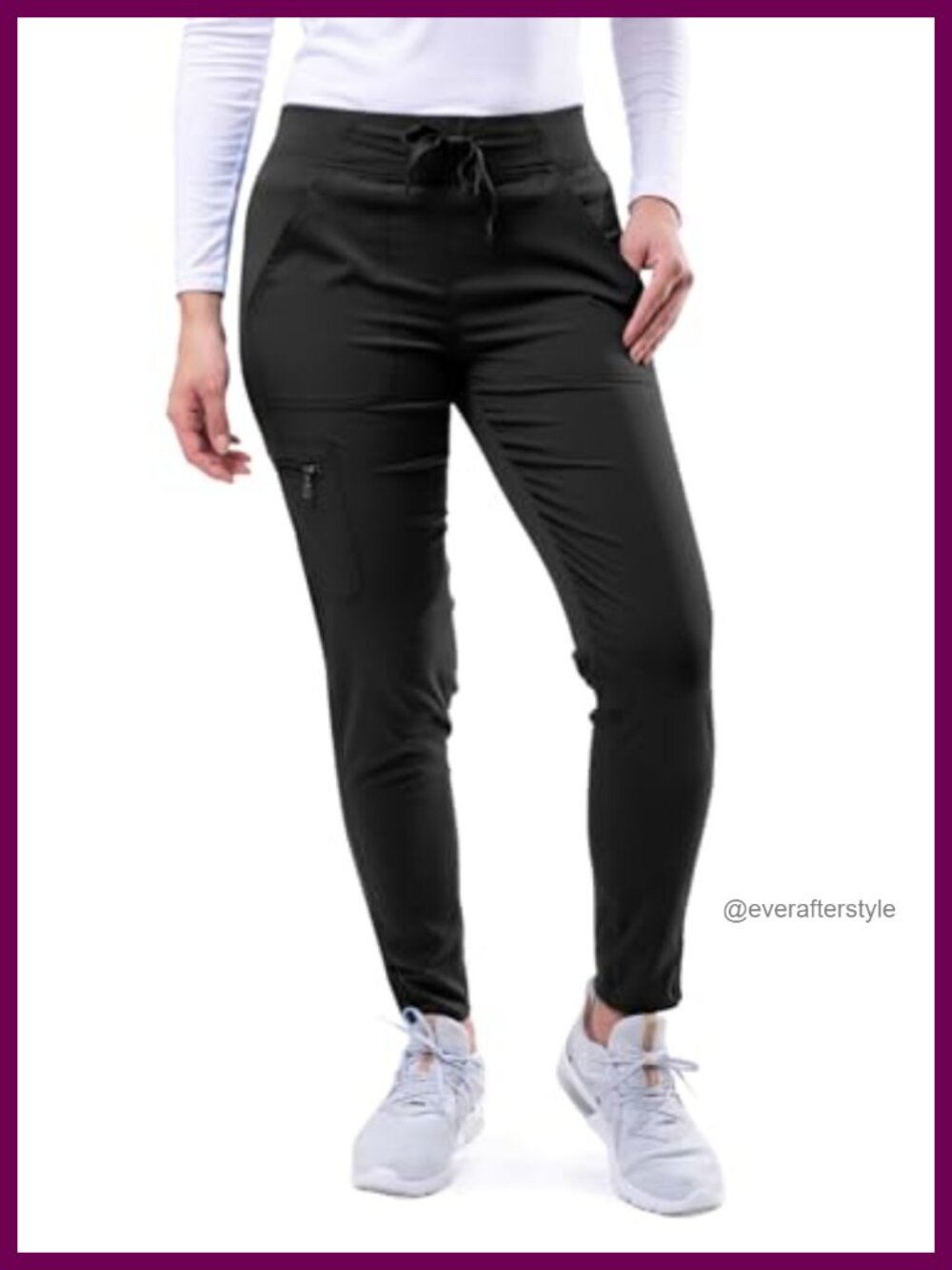 Women's Yoga Jogger Scrub Pants Stretch Performance Twill